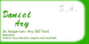 daniel ary business card